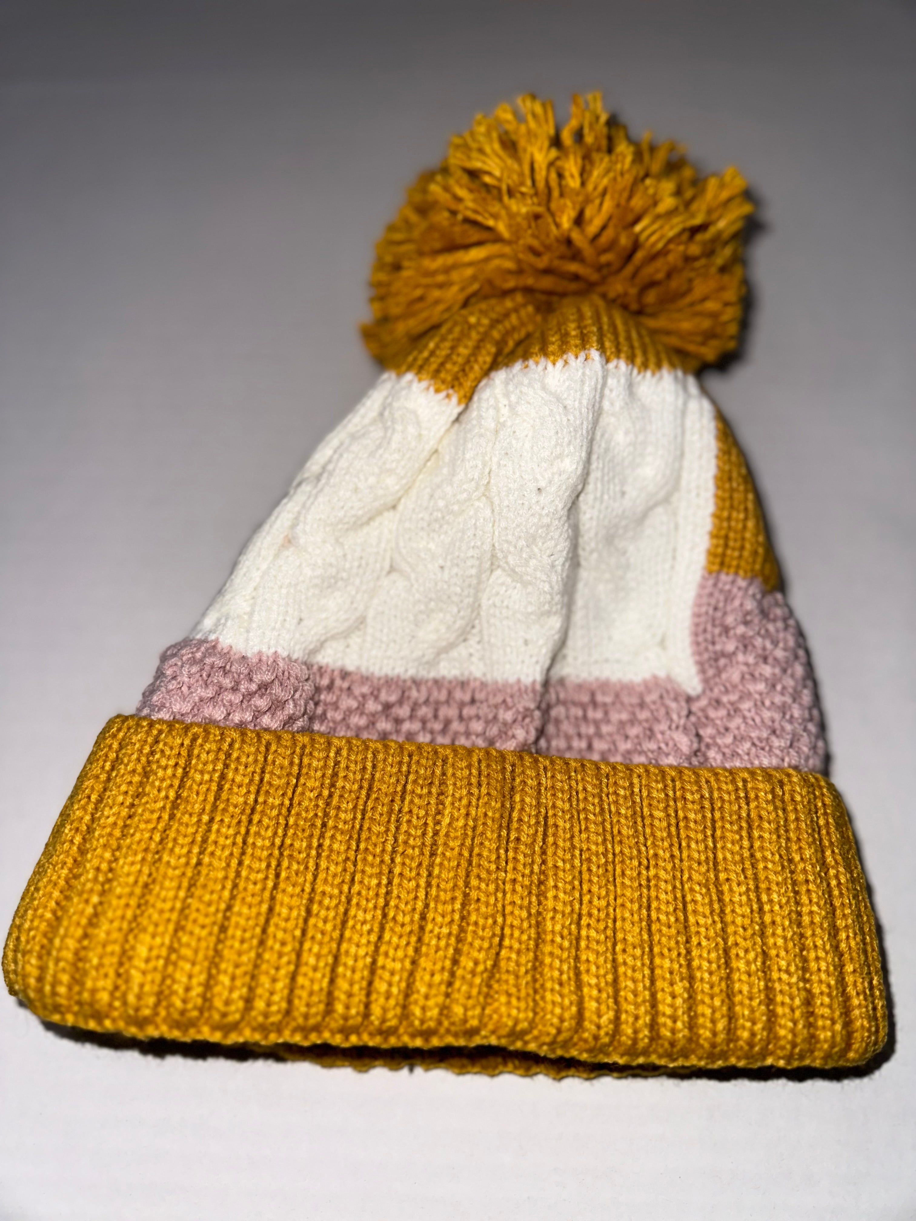 Mustard Fleece Lining hat